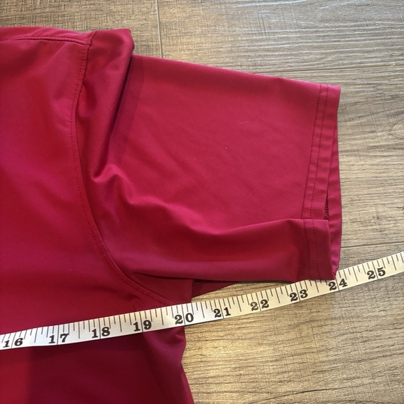 Holderness & Bourne Polo Shirt Mens Small Burgundy LOGO - Picture 5 of 7